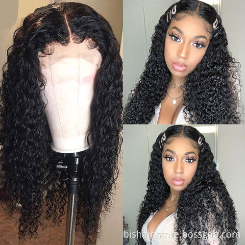 13x4 Brazilian Real Curly Hair Front Lace Real Human Hair Wig Curly 150% Density Wet Wavy Lace Front Wig Suitable for Women